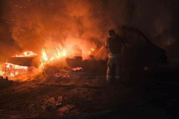 Через російську атаку згорів склад енергопостачальної компанії Yasno