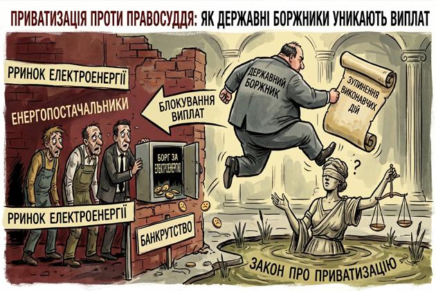 ПРИВАТИЗАЦІЯ ПРОТИ ПРАВОСУДДЯ: як державні боржники уникають виплат